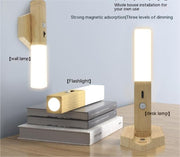 Smart Home Wooden Night Lamp